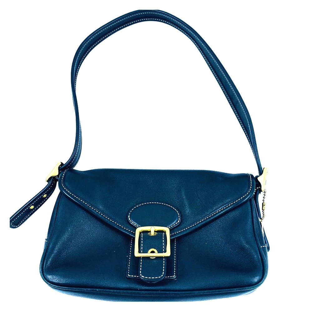 Vintage COACH Small Black Leather Bag